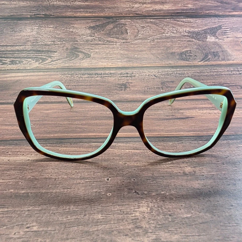 Ralph Lauren RA5138 Dark Havana Mint Green Square Eyeglass Frames 58-16-135